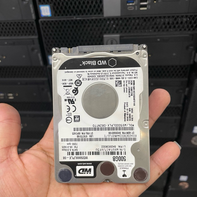 HARDISK LEPTOP 500GB MEREK WD BLACK KESEHATAN 100%