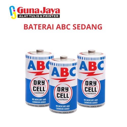 BATERAI ABC SEDANG - BATU BATERAI (HARGA SATUAN)
