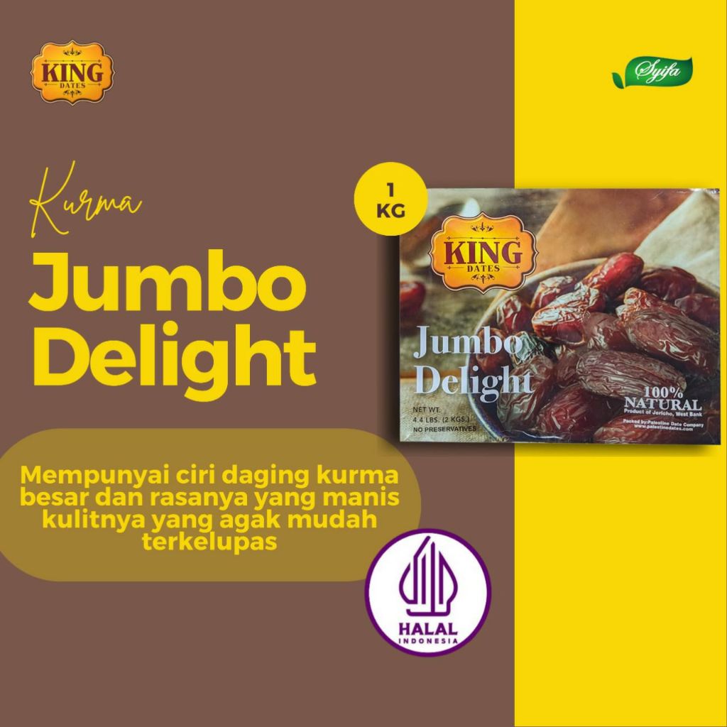 

Kurma Medjol Premium Super Jumbo 1kg - King Dates