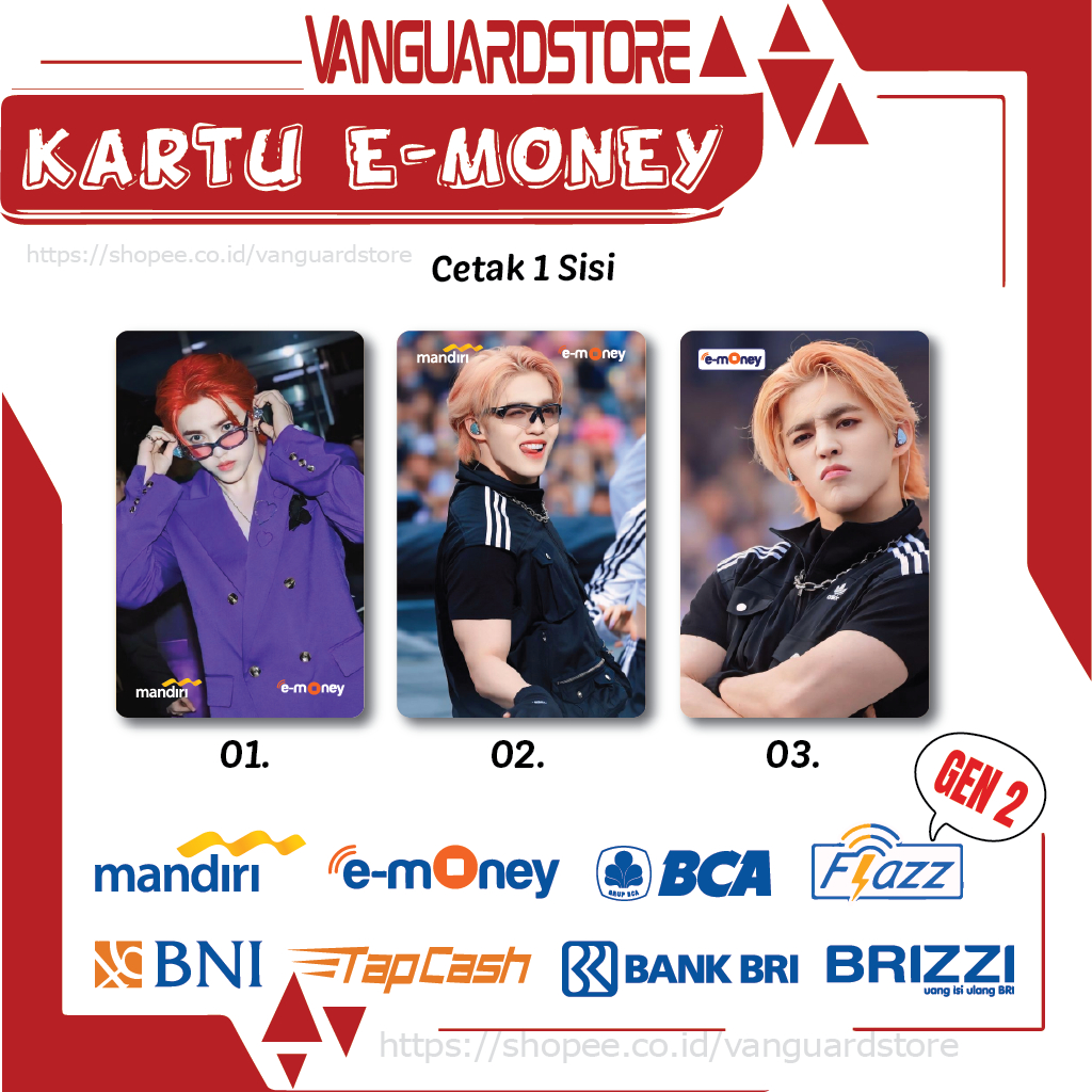 KARTU E MONEY E TOLL KUMPULAN KPOP S.COUPS SEVENTEEN EMONEY MANDIRI FLAZZ BCA BNI TAPCASH BRIZZI BRI