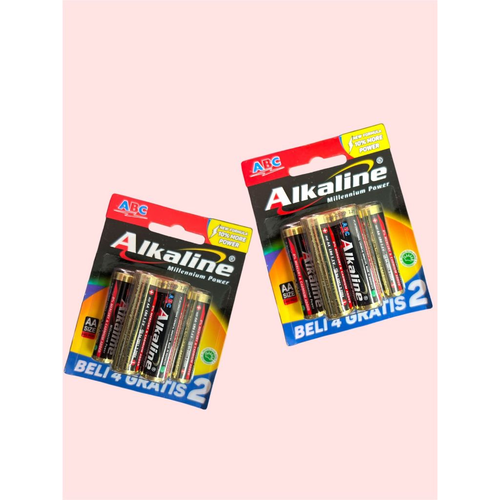 BATERAI ALKALINE AA [ 4+2 ] / ALKALINE A2 ISI 6 PCS