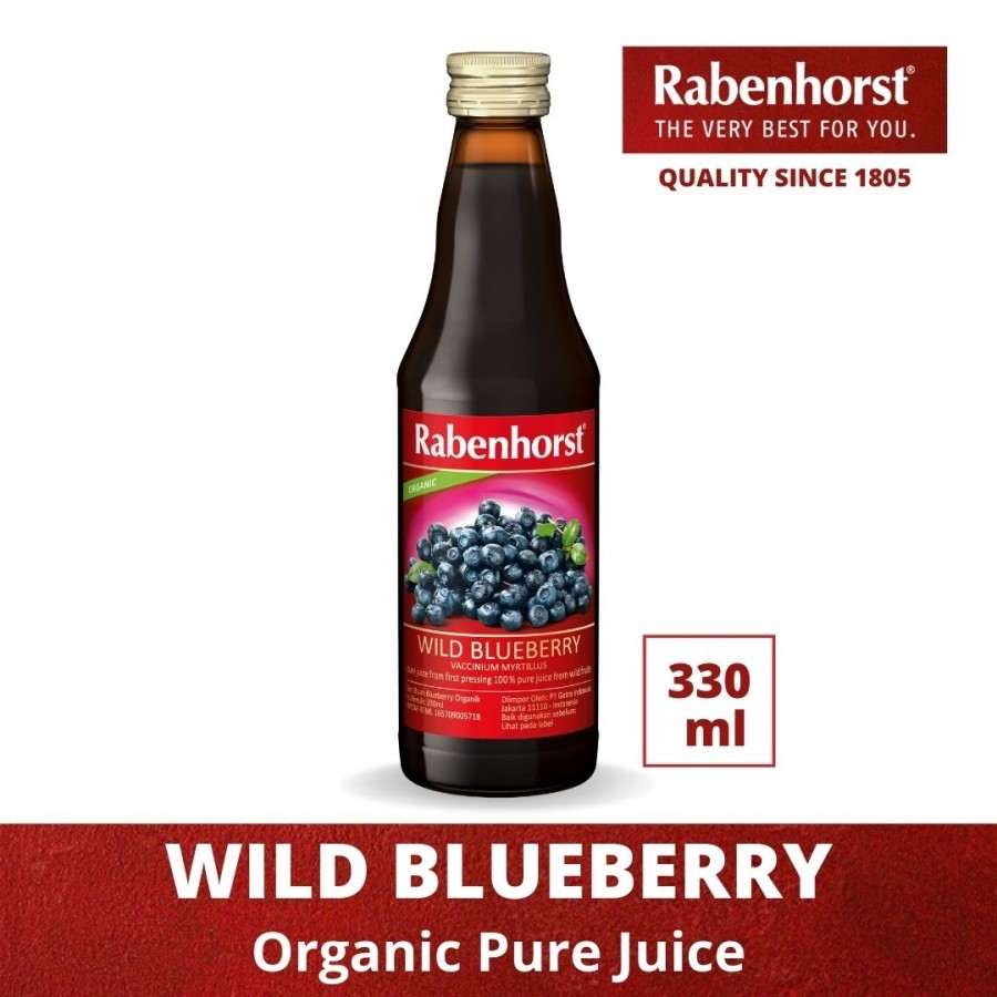 

Rabenhorst Organic Wild Blueberry Pure Juice 330ml