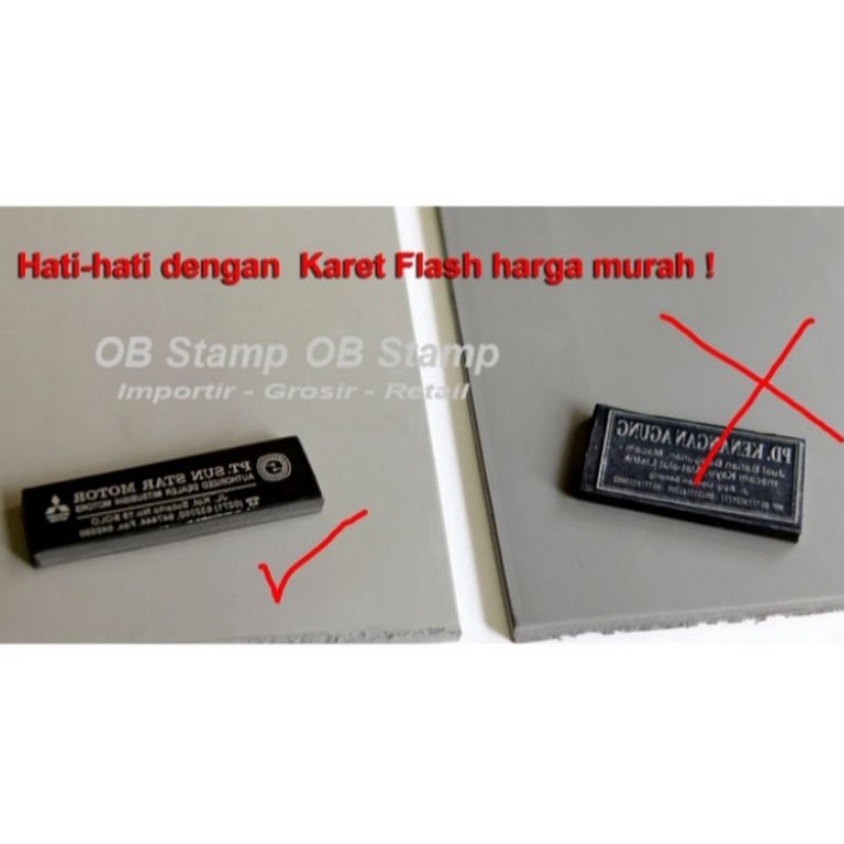 

KODE A16A Karet Stempel Flash 33cm x 15cm x 7mm