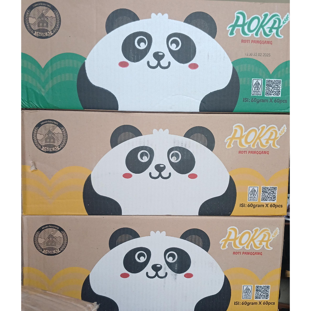 

AOKA Roti Panggang ISIAN AOKA PANDA Isi 60pcs