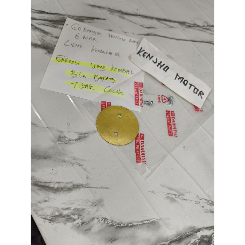 lidah  koin karbulator/ gobangan karbulator Daihatsu Granmax