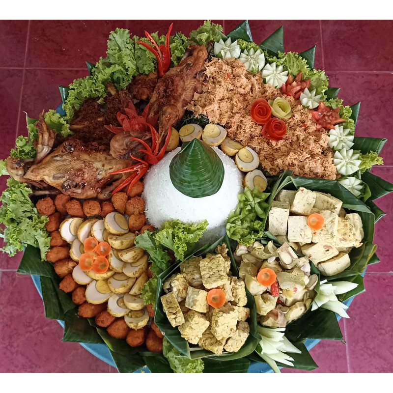 

Tumpeng nasi putih 25 porsi