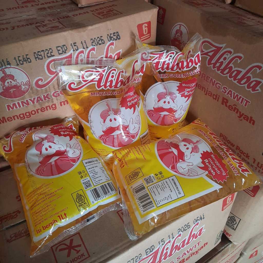 

Minyak Goreng ALIBABA Kemasan Pouch 1 Liter