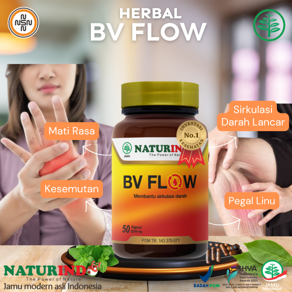 Obat Kesemutan Kebas Kaki Panas Mati Rasa Lancarkan Sirkulasi Darah Herbal Bv Flow