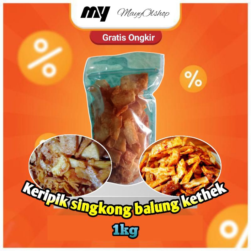 

KERIPIK BALUNG KETHEK/KRIPIK SINGKONG/KRIPIK BALUNG KUWUK/KRIPIK MANGGLENG 1KG