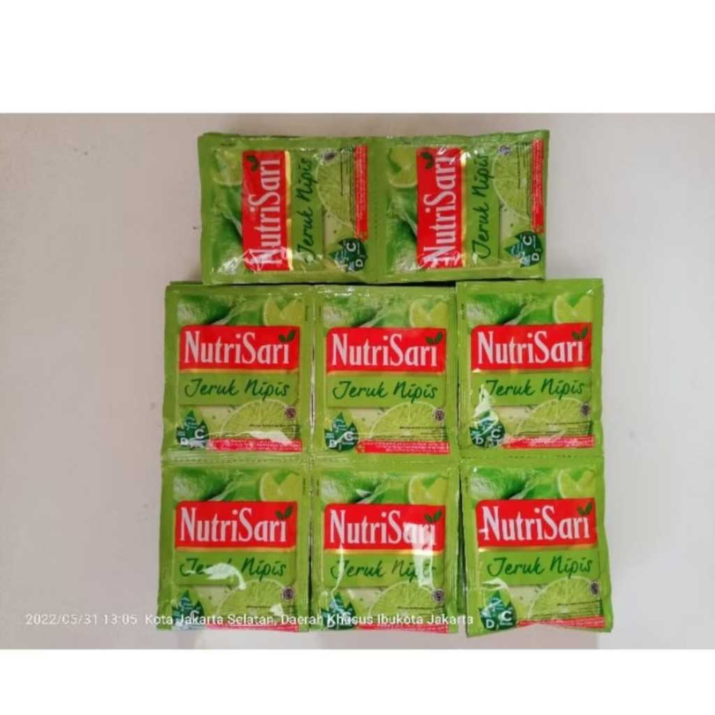 

Nutri sari Jeruk nipis 1 renceng isi 10