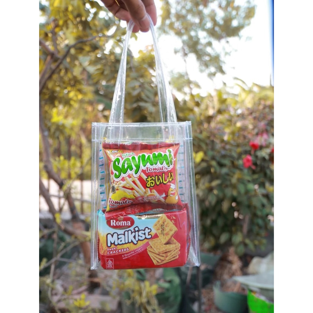 

Tas Ulang Tahun Anak P15xL5xT20 Mika Transparan/Pouch mika transparan