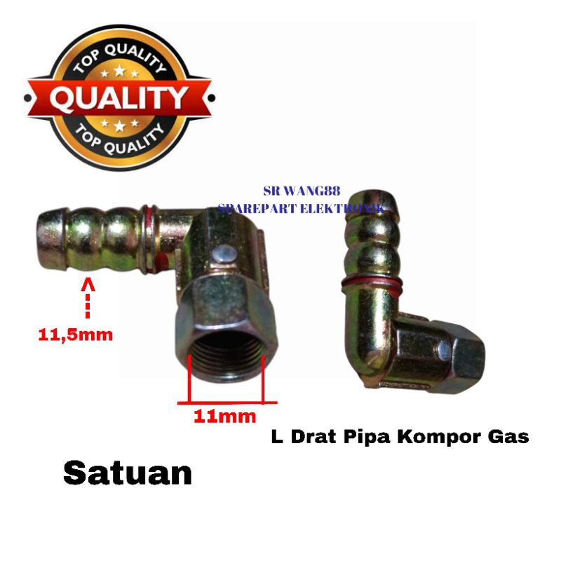 L drat pipa kompor gas / Sok L drat Kompor