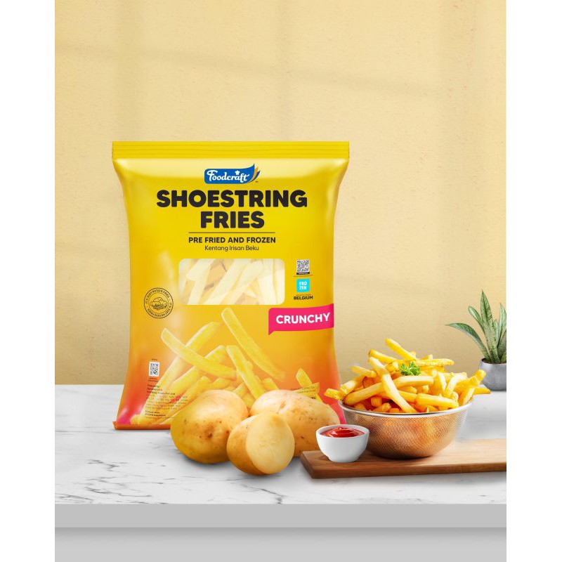 

kentangfoodcraft shoeshtring 1 kg kentang beku Frenchfries