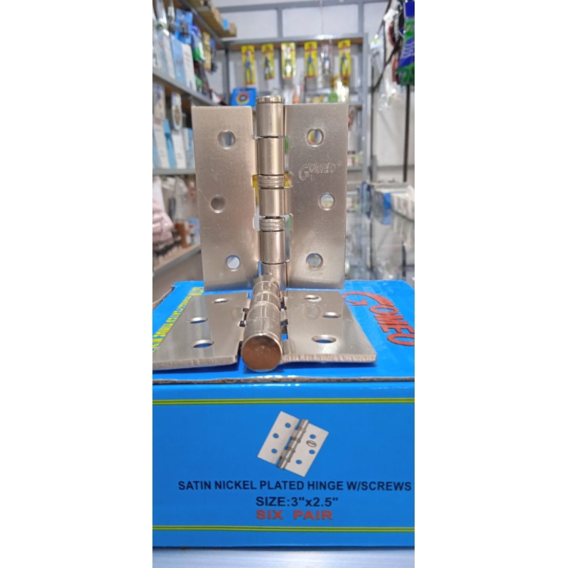 Engsel Jendela/Engsel Pintu GOMEO/ Ukuran 3" Inch 3"×2.5" GOMEO SN Tebal