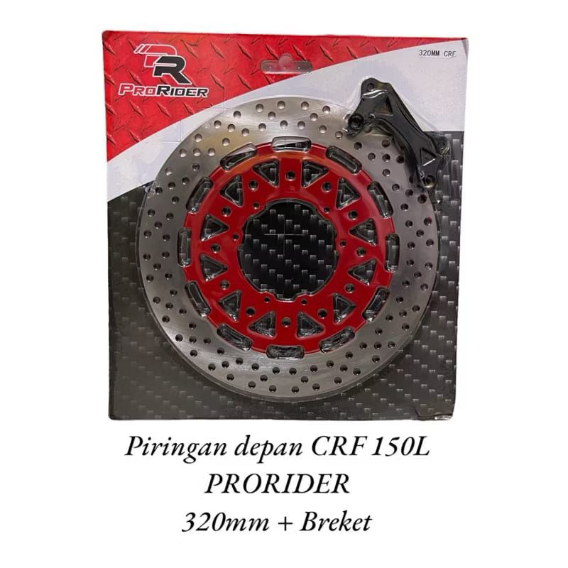 disk piringan cakram depan crf lebar plus breket pnp piringan cakram crf supermoto