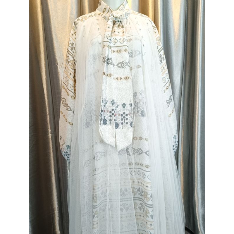 gamis putih tile payet by lutoff