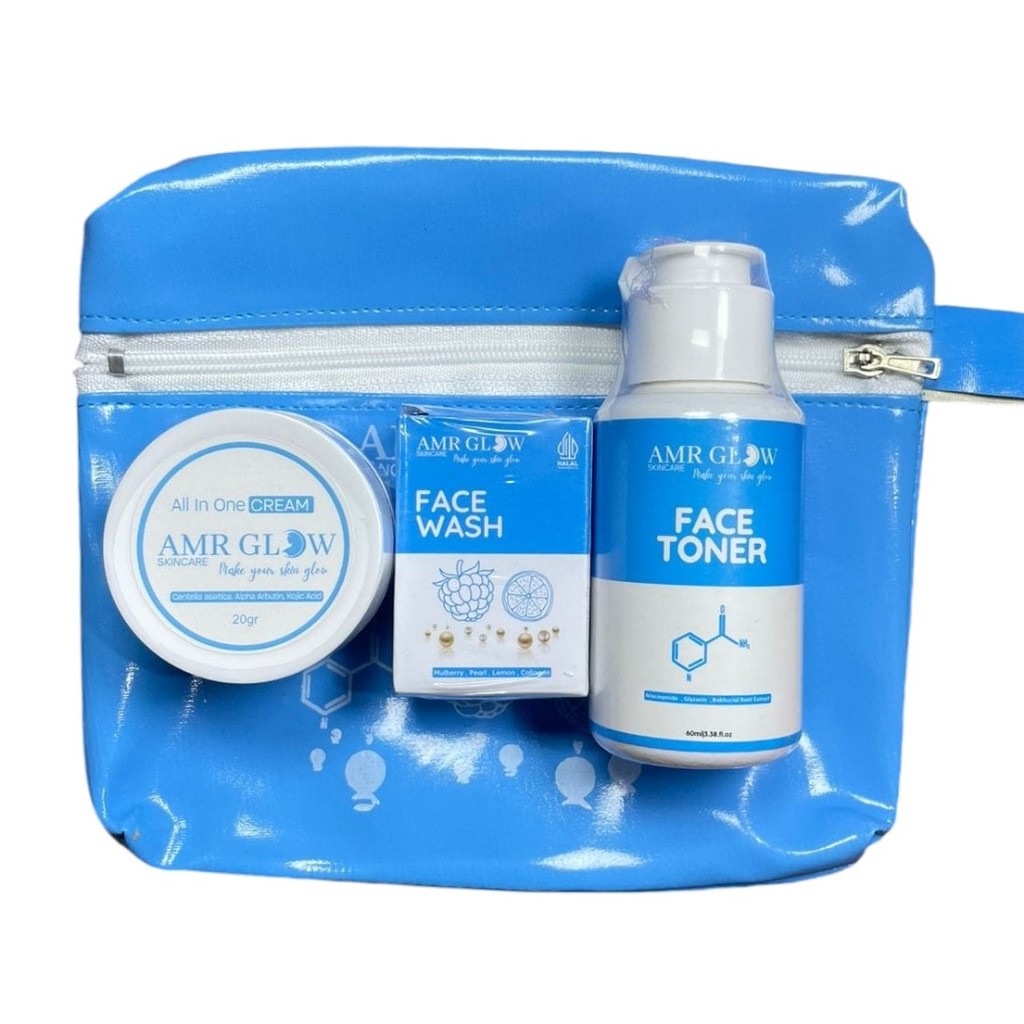 AMR GLOW KEMASAN BARU PAKET  cream 20gr BARU BPOM