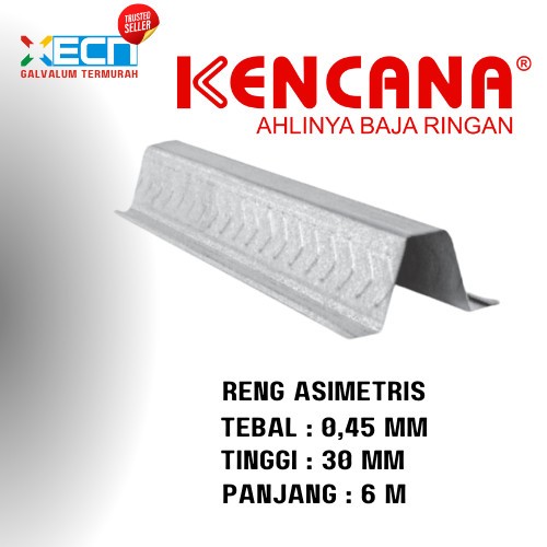 RENG GALVALUM TH30 TEBAL 0.45MM X 6M KENCANA