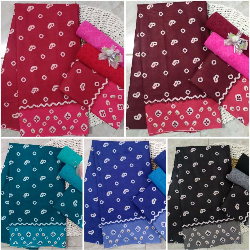 Kain Jumputan batik bahan batik jumputan tujuh bulanan siraman