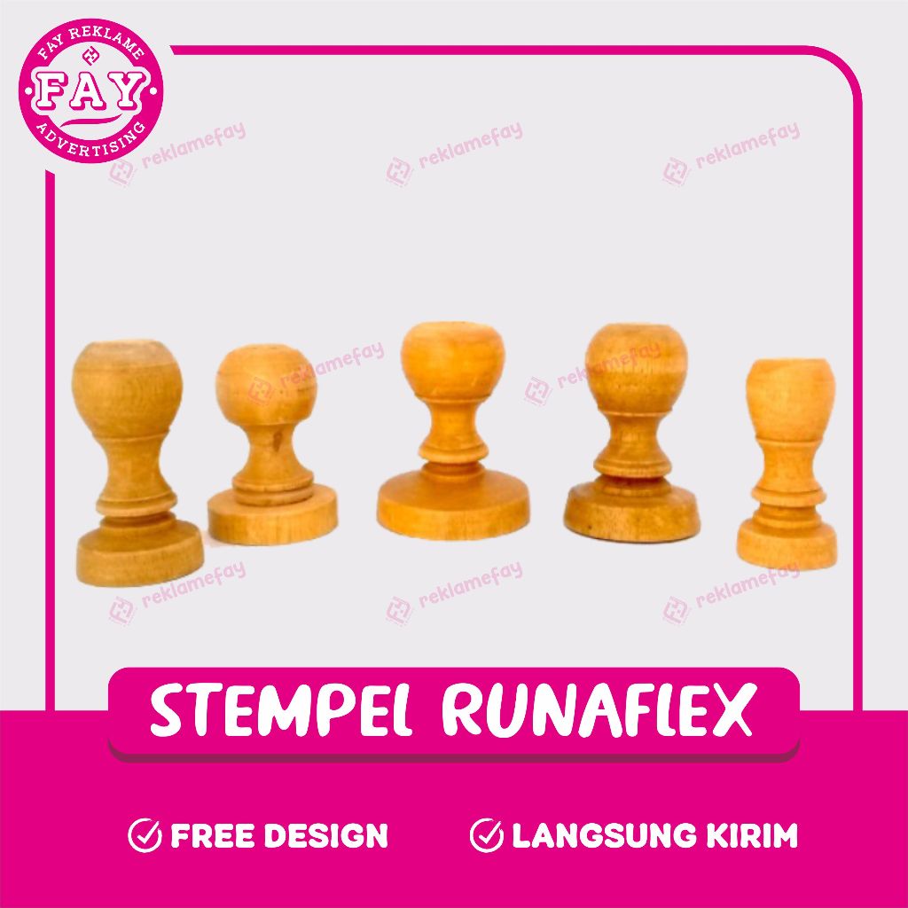 

STEMPEL RUNFLEX / STEMPEL KAYU / STEMPEL BIASA / BANTALAN STEMPEL / FAY REKLAME