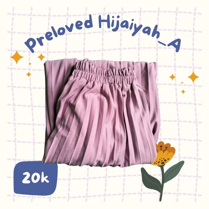 Rok plisket lilac