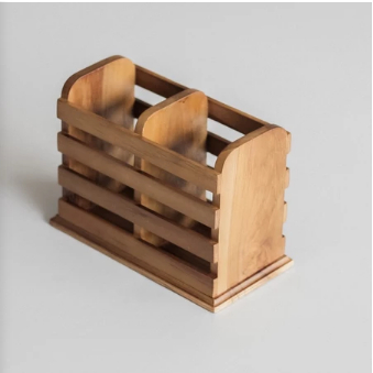 Tempat Sendok Rak Kayu Jati | Spoon Holder | Kotak Sendok Kayu | Rak Sendok
