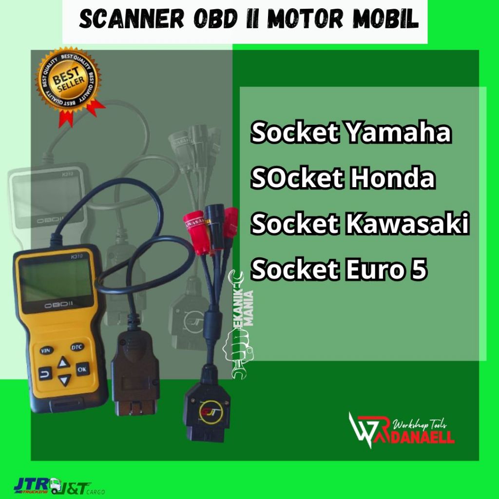 Scanner Motor Yamaha OBD II untuk motor OBD 2