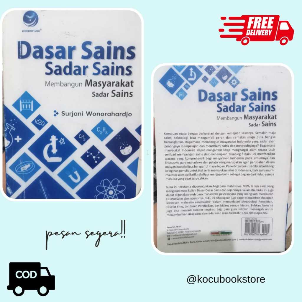 DASAR SAINS SADAR SAINS MEMBANGUN MASYARAKAT SADAR SAINS