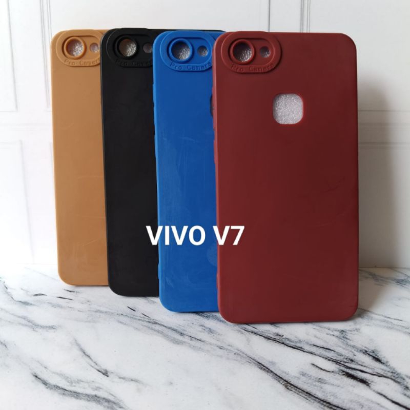 SOFT CASE MACARON PRO CAMERA VIVO V7 SILIKON CANDY 3D TPU
