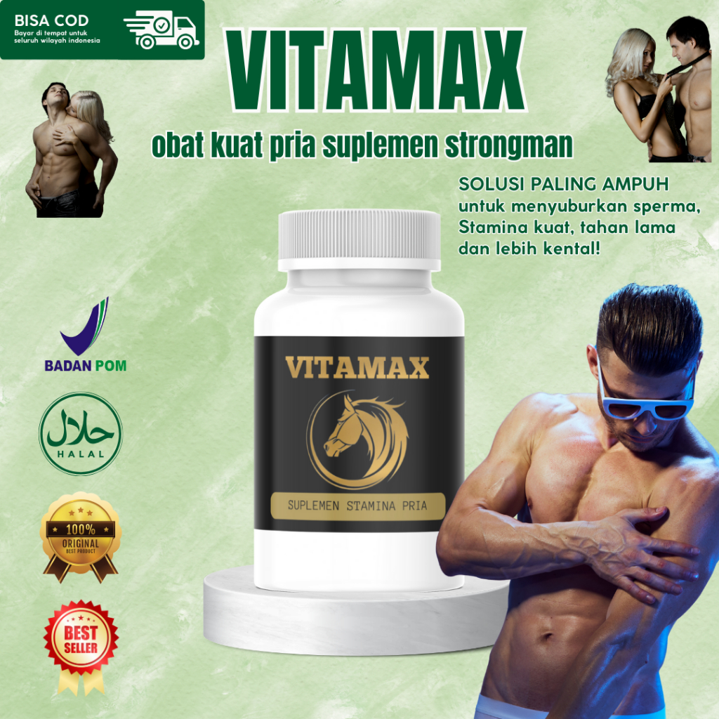 [PROMO TERLARIS] Vitamax Asli isi 30 Kapsul Vitamale Suplemen Stamina Pria Tangguh -Suplemen Kesehat