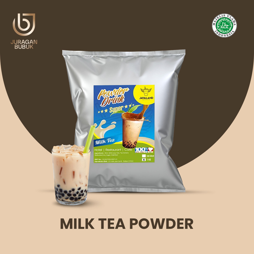 

Bubuk Minuman MILK TEA SUPER Bubble Powder Drink ORIGINAL Javaland 1kg