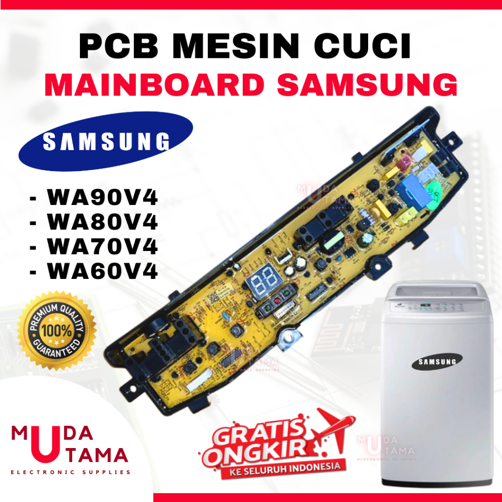 Modul PCB Mesin Cuci SAMSUNG WA90V4 WA80V4 WA70V4 WA60V4 - Mainboard Mesin Cuci Samsung WA90V4 - Mai