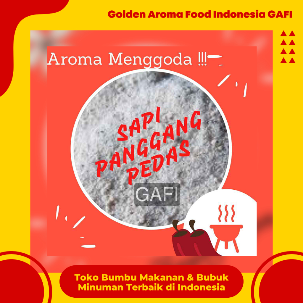 

Bumbu Tabur Rasa Sapi Panggang Pedas 1 kg Enak Murah Lezat Gurih, Spicy Roast Beef Flavor Seasoning Powder 1kg