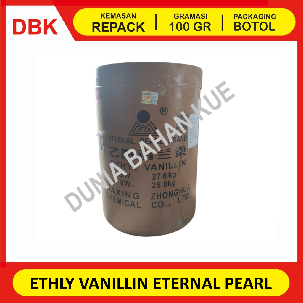 

ETHYL VANILLIN ETERNAL PEARL / BUBUK VANILLA ETHYL - REPACK 100 GR