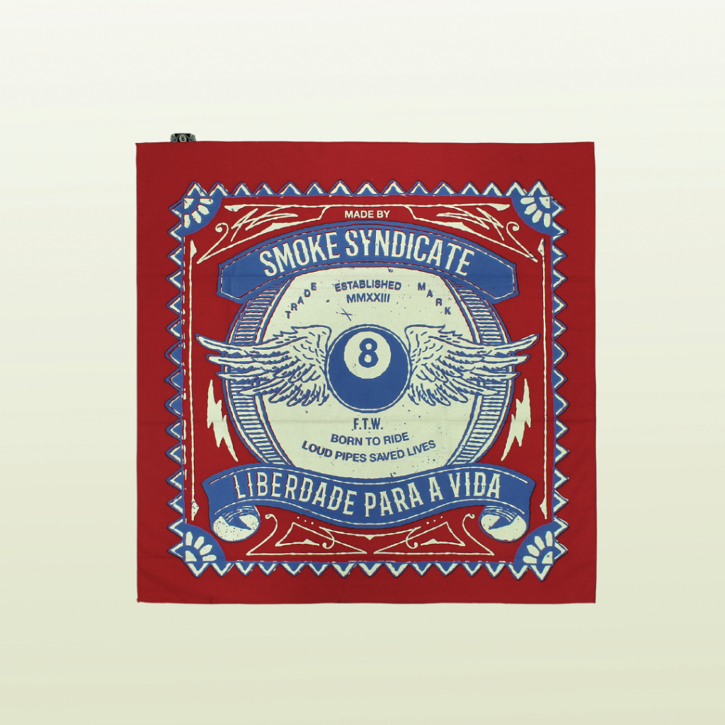 SMOKE Bandana WINGS - Red Buff