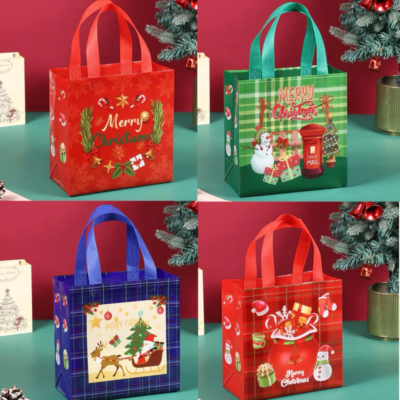 

Goodie Bag Natal Small Full Motif 4 Sisi 22x11x23