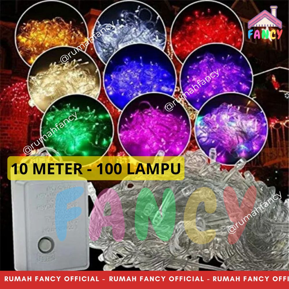 LAMPU TUMBLR 10 METER 100 LED / lampu natal / lampu led / lampu tumblr full 10m 100 LED
