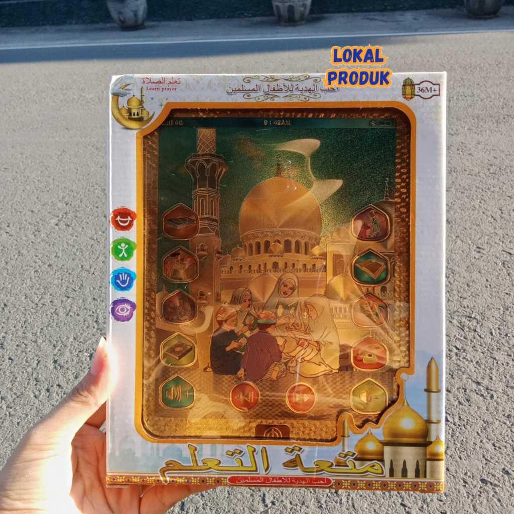UKURAN BESAR | Mainan Terbaru Ipad Al Quran Muslim 988 7 Bisa Bunyi | Mainan Edukasi Anak Belajar Da