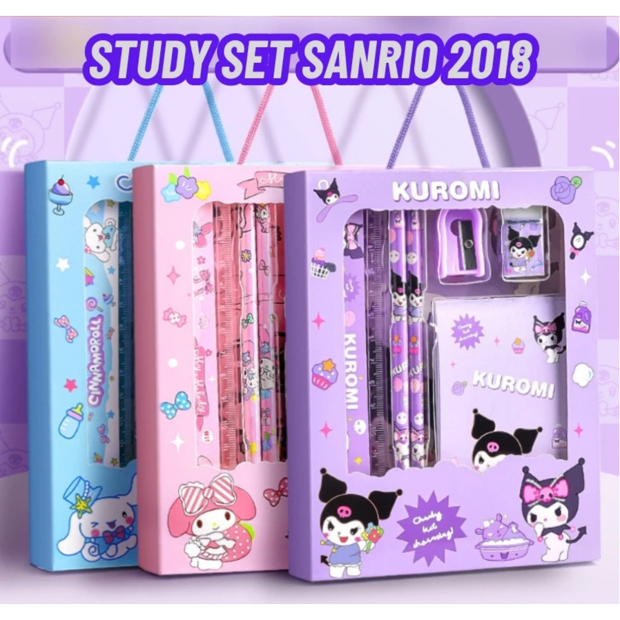 

STUDY SET Stationery Set SANRIO LABUBU 2018 SET ALAT TULIS SET PENSIL PULPEN KADO ANAK ULANG TAHUN