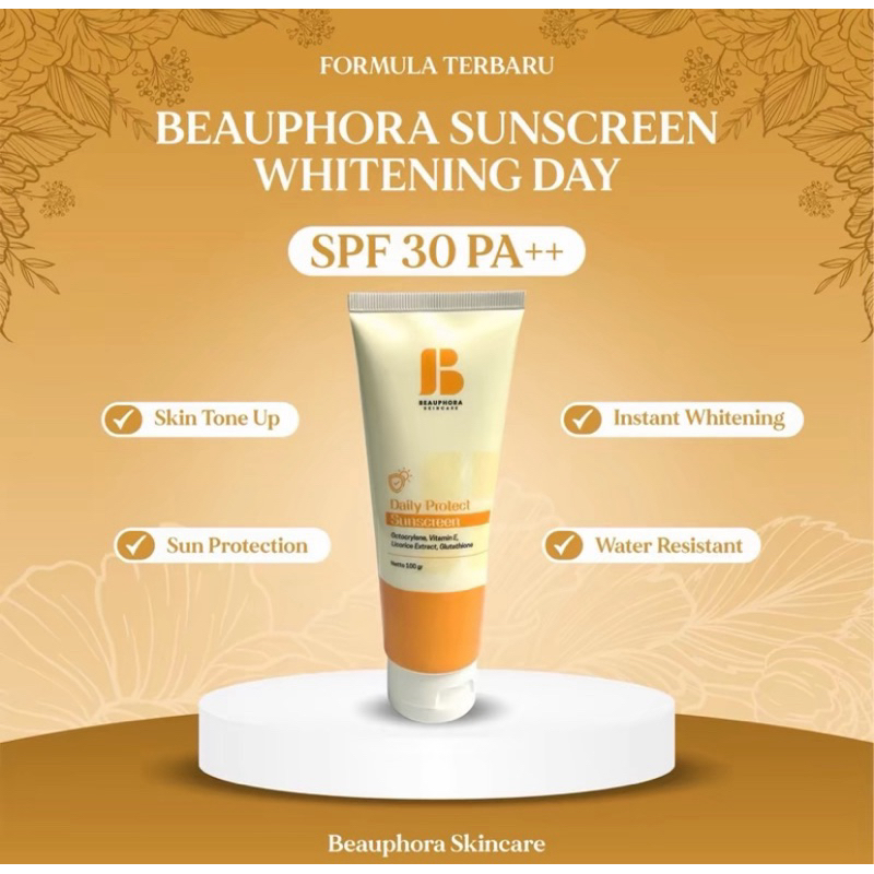 Beauphora Sunscreen 3x Tone Up Whitening Day Cream