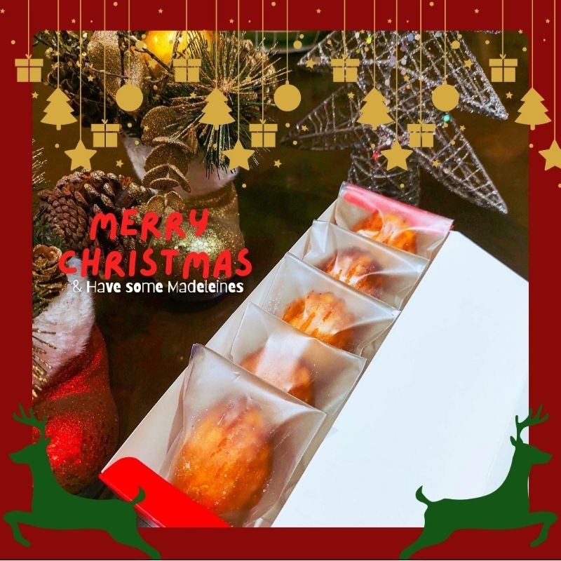 

Hampers Lemon Madeleines isi 5 pcs / Hampers Natal / Lemon Madeleines
