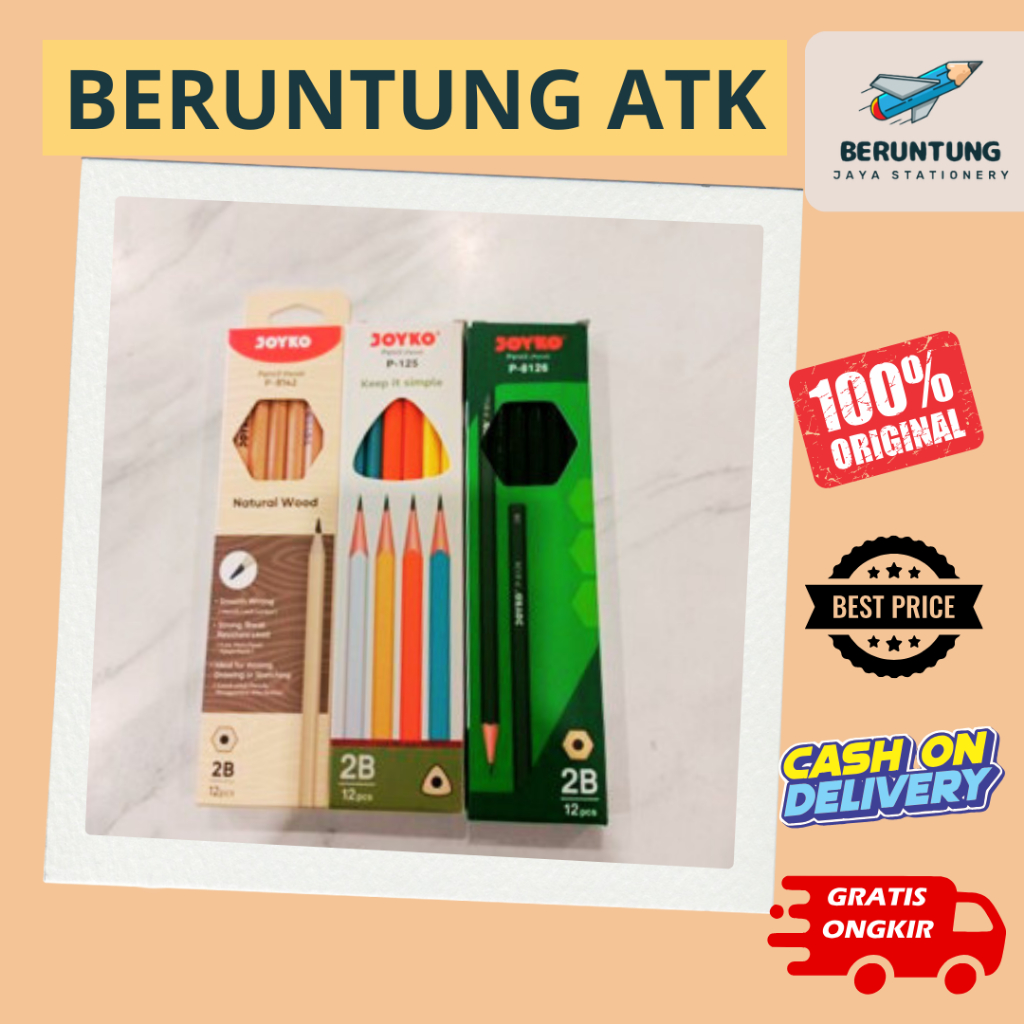 

Pensil Joyko 2B Harga 1 Kotak Isi 12pcs