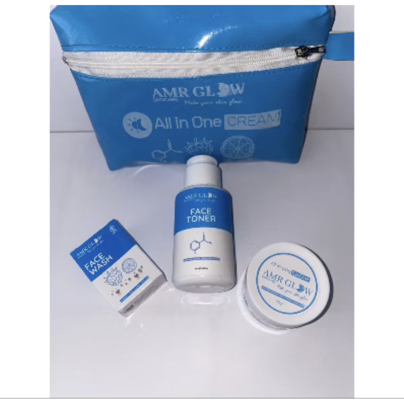 ORIGINAL AMR (kemasan baru 1krim 20gr), AMR GLOW, AMR KEMASAN BARU BPOM, 1 paket  amr glow, pemutih 