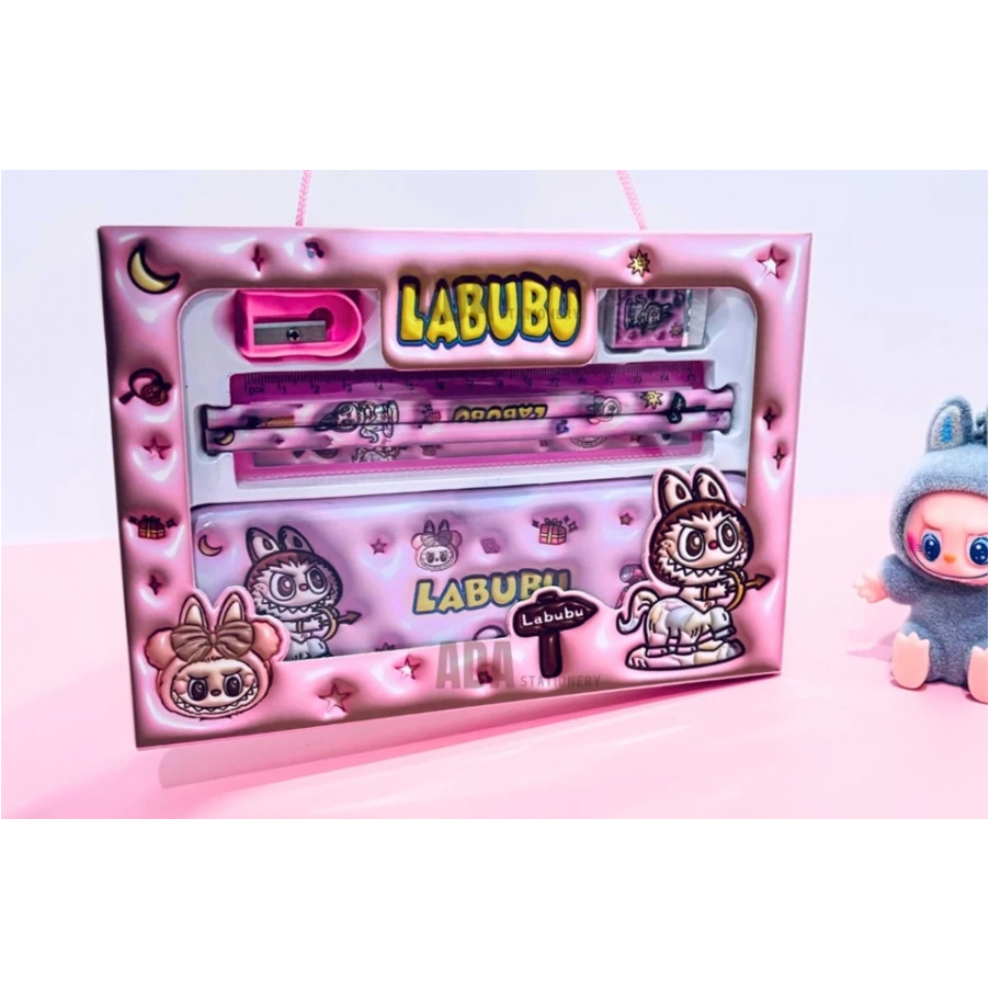 

ID STUDY SET 107 LABUBU CAPYBARA SANRIO STATIONERY SET SET ALAT TULIS TERMURAH