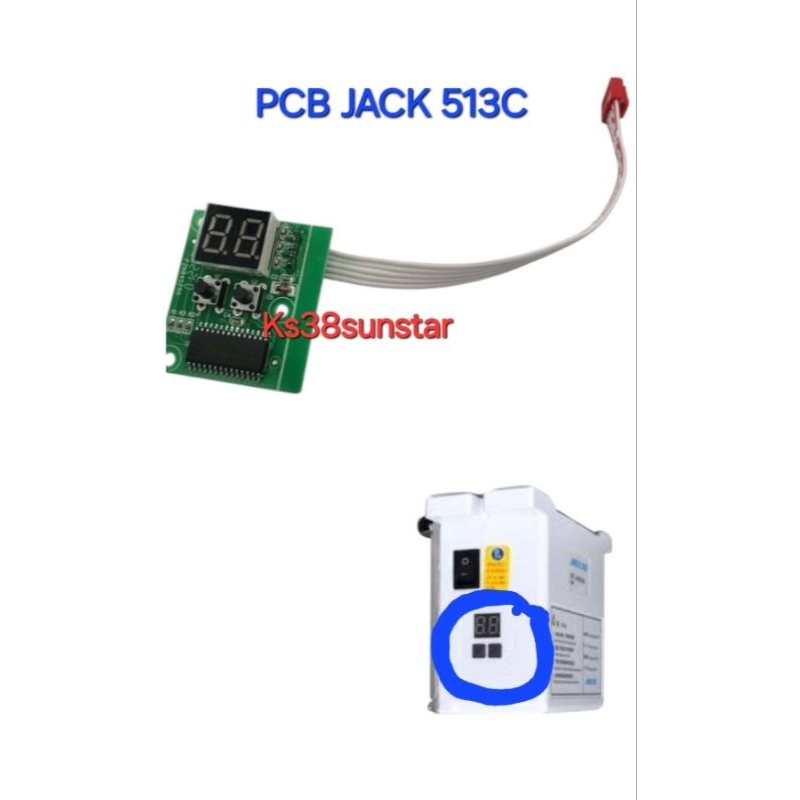 Pcb layar angka jack servo 513c