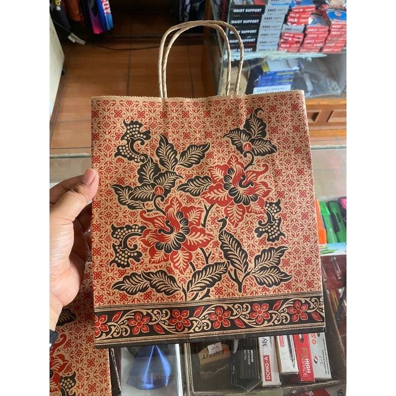 

paper bag batik per 1 lembar tas goodie bag batik