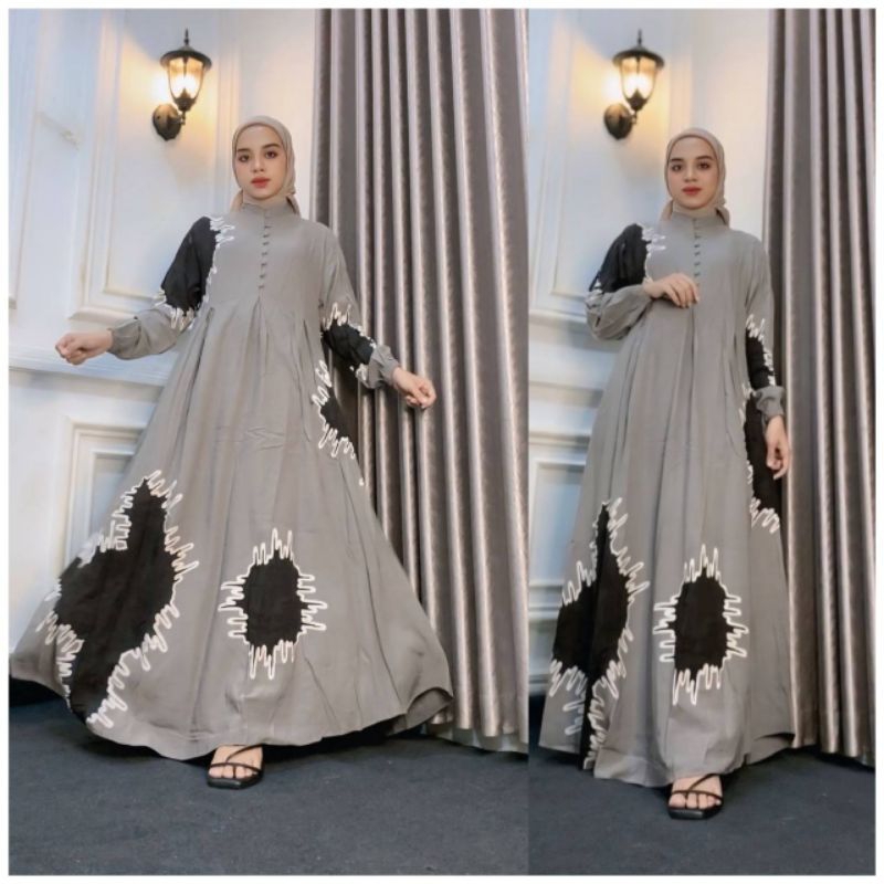 GAMIS TWILL ORI TERBARU GAMIS KANCING DEPAN GAMIS MUSLI