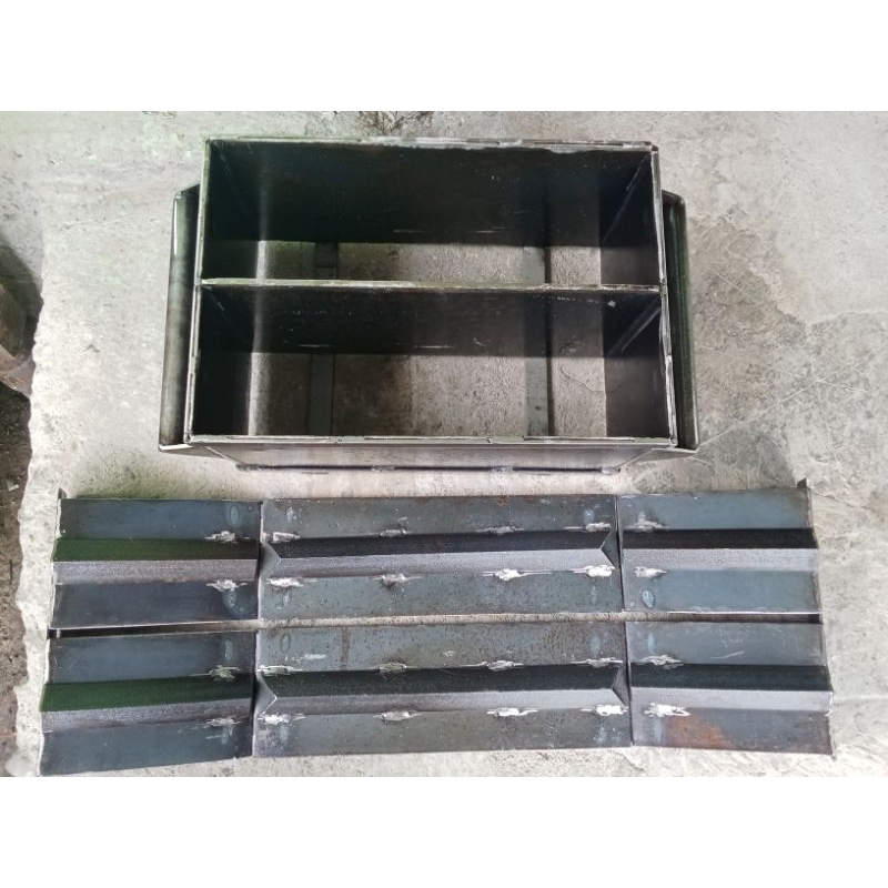 cetakan batako double model esel