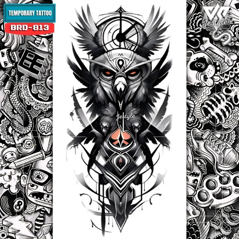 [BRD-813] Tato Temporer Temporary Tattoo Burung