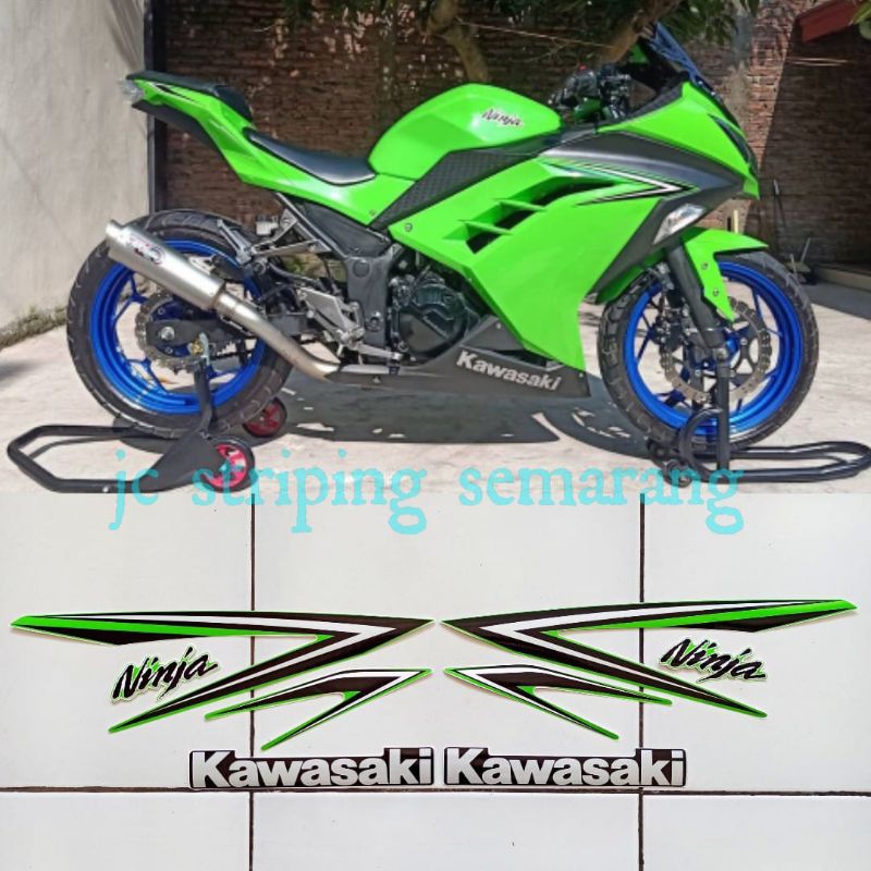 Striping Ninja 250 Fi Standar th 2016 Hijau